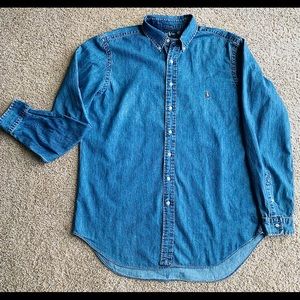 Polo Ralph Lauren Slim-Fit Button Down Denim Shirt